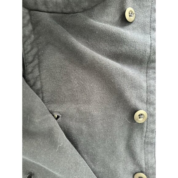 Converse One Star Womens Collared Full Length Heavy Cotton Coat Navy Blue Size M - Picture 8 of 13